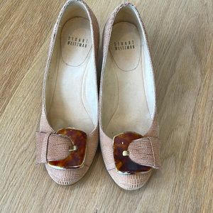 Stuart Weitzman tortoise buckle shoe
